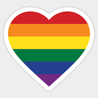 Rainbow Pride (black merch) Sticker